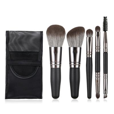 China New Arrival Makeup Brush Vegan Nylon Hair Eye Makeup Brushes 5pcs Cosmetic Makeup Brush Private Label for sale