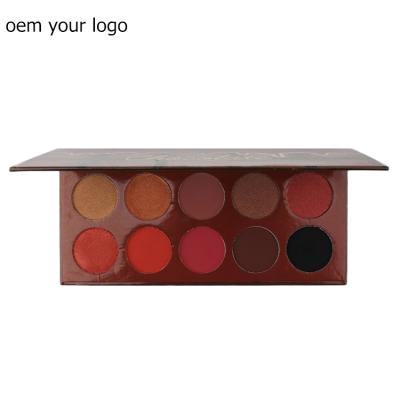 China Waterproof No Logo Eyeshadow Palette Makeup Eyeshadow Palette Cosmetics Chocolate Eyeshadow Palette for sale