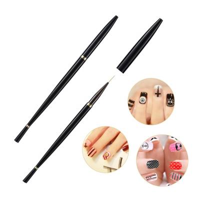 China Custom Mermaid Nail Art Brush Mermaid Black Striping Nail Art Brushes Private Label for sale