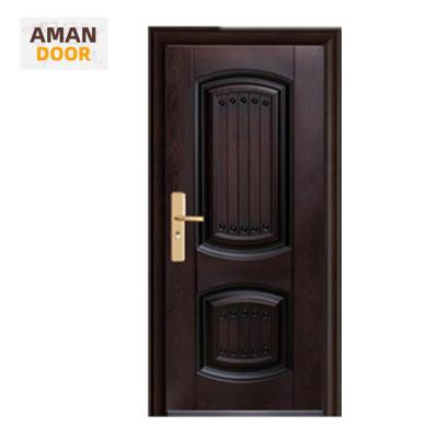 China 2021 Latest Design American Style Bulletproof Luxury High Quality Steel Security Interior Door With Frames for sale