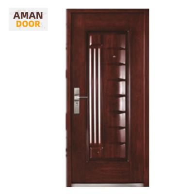 China Modern (Old) Exterior Steel Door Fashion Design Bulletproof Entry Security Doors Metal Front Security for sale