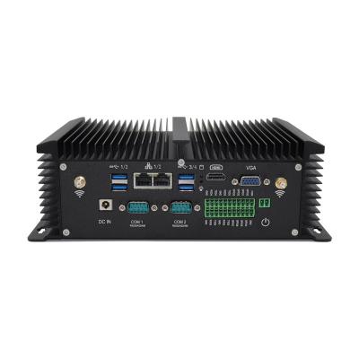 China Industrial Mini PC Core i5 8250U i5 8350U Win10 Linux with GPIO NUC 4K HD RS232 RS485 Portable Desktop Computer 8250U for sale