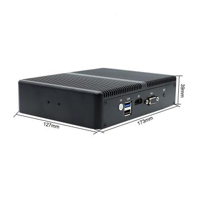 China Mini PCs Cele-Ron J1900 Quad LAN VGA HD Educational Desktop Linux Portable Desktop Computer Fanless Industrial PC for sale