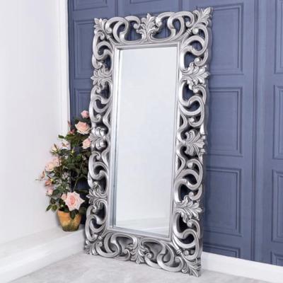 China Minimalist Decorative Baroque Frames Mirrors Modern Bathroom Mirror With Frame for sale