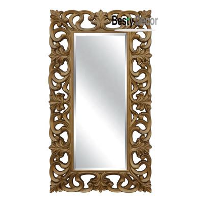 China Wall Mirror Decoration Living Room Furniture Minimalist Hot-selling Wooden Mirror for sale