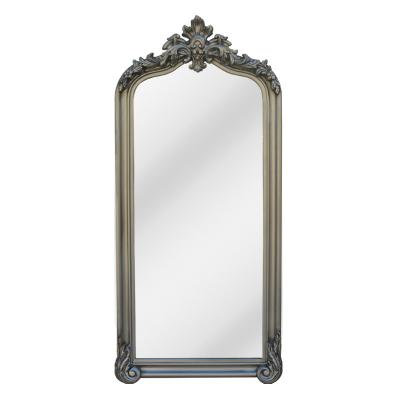 China Gold Rustic Decorative Large Bathroom Mirror Floor Mirror for sale