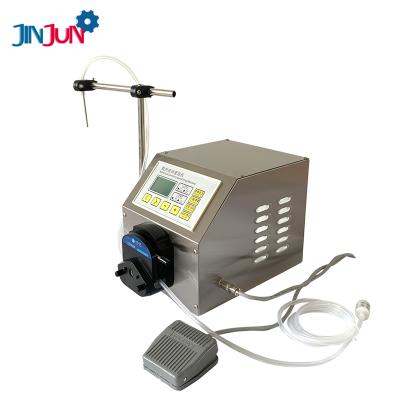 China Small Flow Food JINJUN-51A Semi-automatic Small Pump Desktop Peristaltic Perfume Essential Oil Liquid Filling Machine for sale