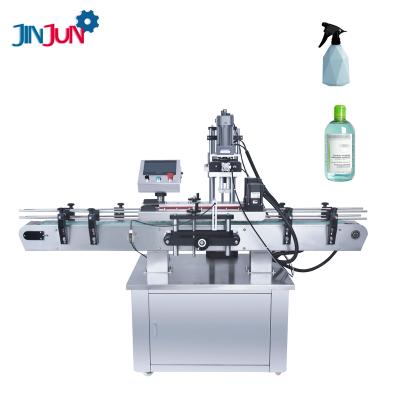 China JINJUN-440 High Speed ​​Lid Bottle Food Water Bottle Automatic Plastic Screw Cap Machine Spray Capping Machine for sale