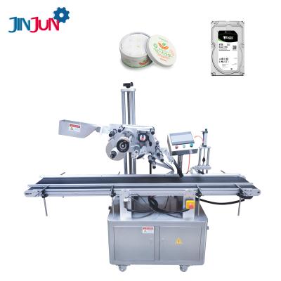 China JINJUN Food Automatic Flat Labeling Machine Carton Face Cream Shampoo Flat Labeling Machine for sale