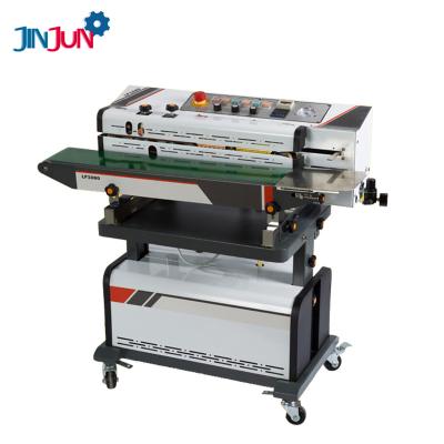 China JINJUN-1080 Inflatable Nylon Food Plastic Bag Bag Aluminum Foil Film Bag Sealing Machine With Code for sale