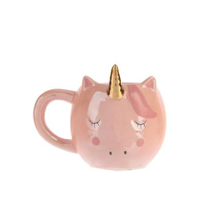 China New 3D Unicorns Coffee Mug Cappuccino Cup Kitten Disposable Milk Coffee Mug Kids Ceramic Mug Office Gifts for sale