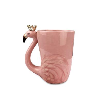 China 3D Mug Premium Promotion Gift Coffee Mug Viable Best Selling FlamingoTravel Mug for sale