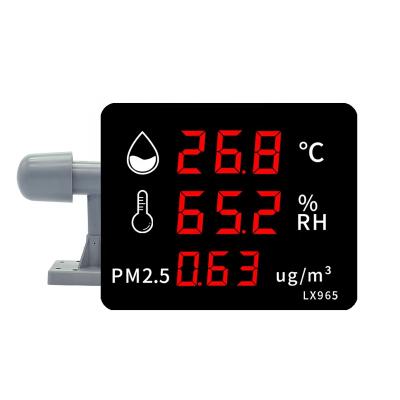 China Indoor Hot Selling LED Air Quality pm2.5 Rain Detector Industrial Digital Outdoor Probe Outdoor /Outdoor Gas Analyzer Temperature and Humidity Meter for sale