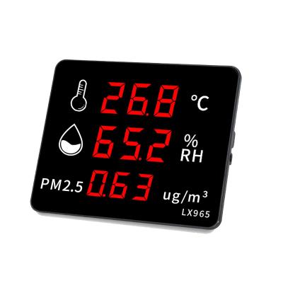 China Large LED Screen Laboratory Factory Indoor Wall Mounted OEM PM2.5 Lung Temperature Display Humidity Particle Measurement Meter for sale