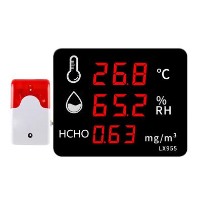 China Indoor Industrial /Outdoor LED Display Temperature And Humidity Meter External Alarm Device For Outdoor Farm for sale