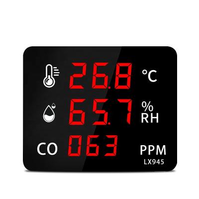 China High Quality Wall Mounted Portable Indoor Carbon Monoxide Temperature Humidity CO Monitor Meter 210*170*25mm for sale