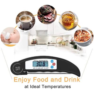 China Household And Outdoor Hot Selling Digital Instant Indicated Barbecue Oven Cooking Kitchen Meat Thermometer With Probe for sale