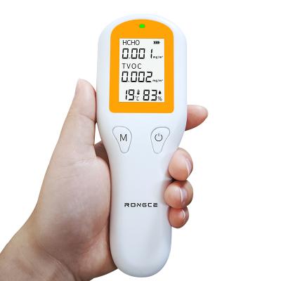 China LED Digital Display Air Quality Monitor High Accuracy Desktop Formaldehyde Temperature Humidity TVOC Indoor Handheld Tester 160*55*20mm for sale