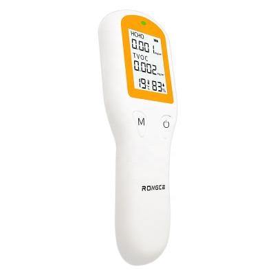 China Digital Temperature Humidity Air Quality Monitor Meter Gas Analyzer Formaldehyde Hcho TVOC Handheld Indoor Detector 160*55*20mm for sale