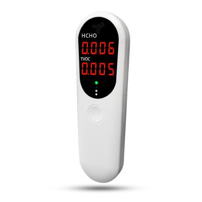 China School Office Design LED Digital Display Indoor Air Quality Detector High Accuracy Home Portable Indoor Formaldehyde HCHO TVOC Tester New for sale