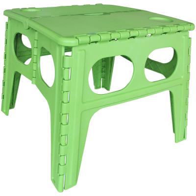 China New Product Plastic Foldable Folding Table Outdoor Chair With Cup Holder Cup Mat for sale