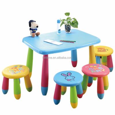 China Morden Kids Plastic Adjustable Table With Chair For Preschool And Kindergarten for sale