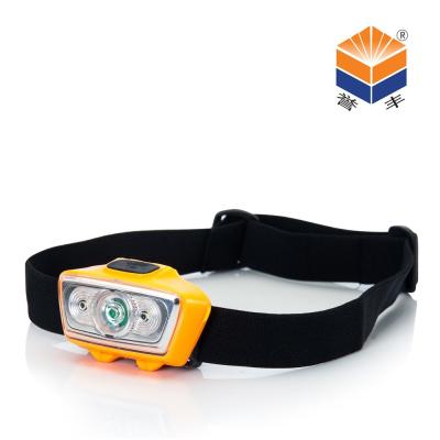 China orange camping led projector headlight battery reading explosion proof safety helmet headlamp for sale