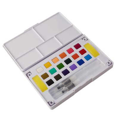 China High quality artist watercolor palette 18colors water color paint for sale