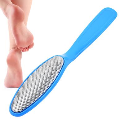 China Stainless Steel Foot File Pedicure Rasp Non-variable Double Sided Hard Dead Skin Callus Sanding Remover for sale