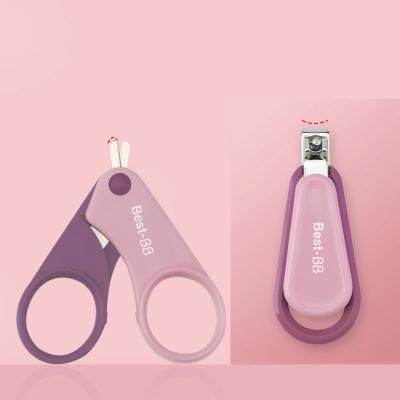 China Mini Stainless Steel Cute Cartoon Nail Clipper Anti-splash children's Kids Baby Nail toe Clipper for sale