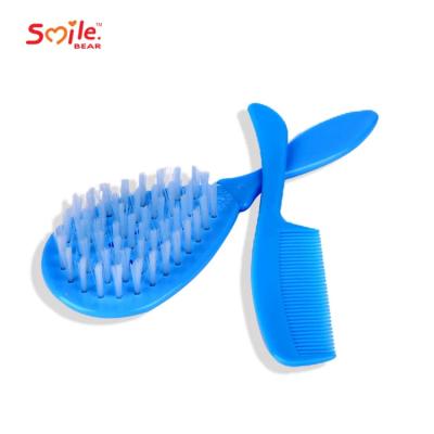 China Hot Selling Personalized Baby Brush And Comb Set BPA Free Cute Plastic Brush Set for sale