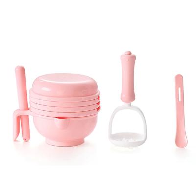 中国 Serve Infant Plate Set Plastic Baby Grinding Bowl With Lids Customizable 販売のため