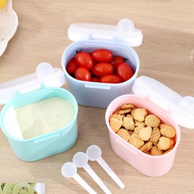 China Reusable Newborn Feeding Set Plastic Formula Dispenser Snack Milk Powder Box Te koop