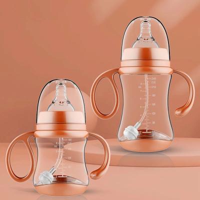 China Safety Newborn Feeding Bottle Silicone Baby Milk Bottle With Bumper Protection for sale