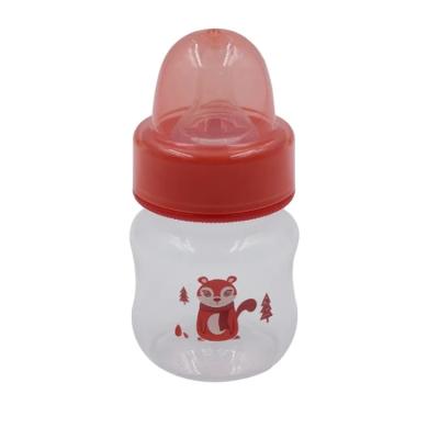 China 60ml Bpa Free Standard Neck Baby Nursing Bottle Animal Print Pattern Sublimation Small Baby Bottle for sale