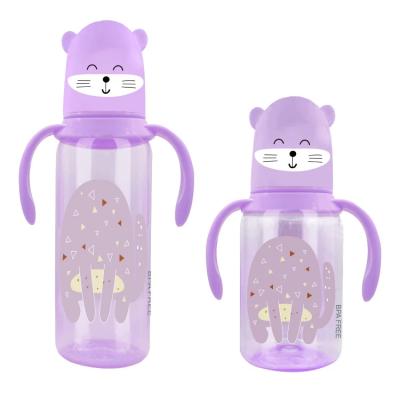 China New Baby Feeding Products BPA Free Lovely Cartoon 150ml/250ml Baby Training Feeding Bottle for sale