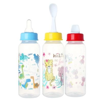 China Hot-selling Cute Children Plastic Straw Water Bottle With Handle Anti-fall Children Gift Baby Student Sports Cartoon Bottle for sale