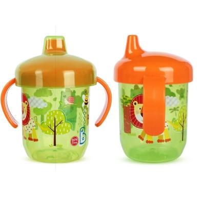 China Baby PP Straw Drink Cup Feeding Children Food Grade Cup With Lid Kid Baby Sippy Cup for sale