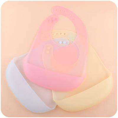 China BPA Free Waterproof Silicone Baby Bib With with Food Catcher Baby Silicone Bibs Wholesale Feeding Supplies for sale