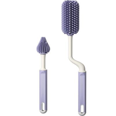 China Cleaner Feeding Bottle Brush 360 Degree Rotating Brush For Washing Bottles for sale