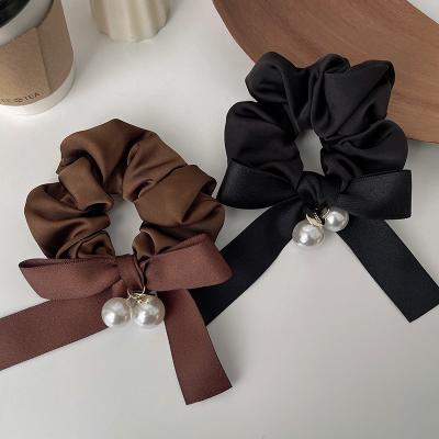 China Decoration Hot Selling Elastic Hair Bands Bow Elastic Hair Band With Balls Luxury  Women Hair Accessories for sale