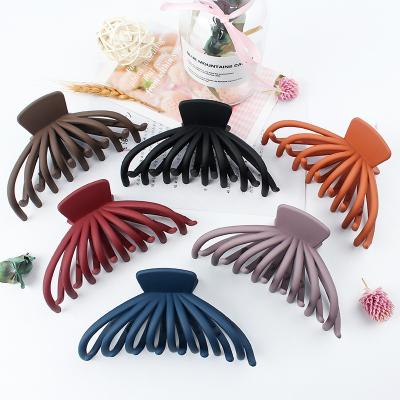 China Hair Decoration Hot selling resin women Brushed claw grip Multi colorful hair clip Accessories Fashion Korean Style hair Decoration for sale