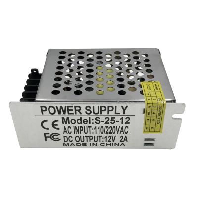 China power supply 12v 2a led driver power supply 12v 25watt 12v tattoo change power supply S-25-12 for sale