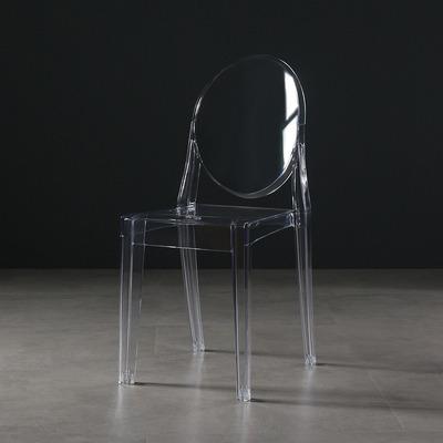 China Easy-cleaning transparent acrylic chair modern style kitchen, living room and dining room acrylic chair for sale