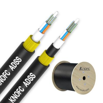 China KNOFC adss 12core fiber 8 core fiber optic aerial/aerial cable 16 years adss cable factory odm for sale