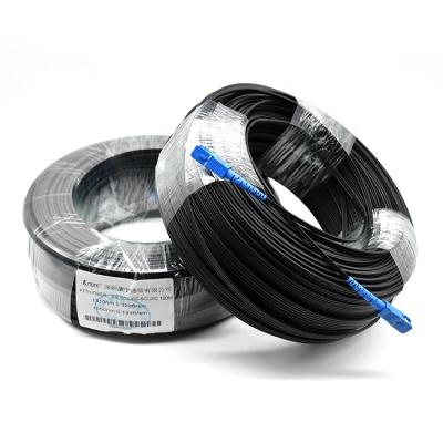 China Outdoor FTTH KNOFC FTTH Fiber Optic Drop Cable With FRP Core Carrier LSZH Jacket Ftth Fiber Optic Cable for sale