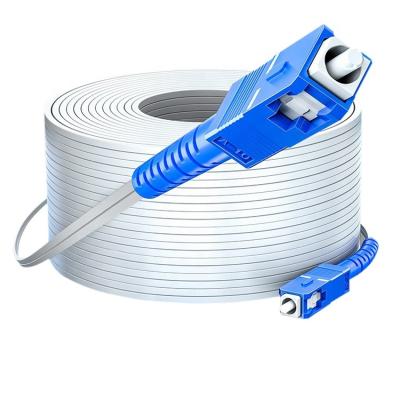 China FTTH KNOFC factory price indoor 2 core network indoor fiber optic ftth interfaces cable g657a fiber drop cable white 2 core for sale