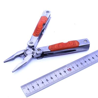 China Multifunction High Quality Fashionable Wooden Handle Pliers Multi Color Tools Tools With Flashlight for sale