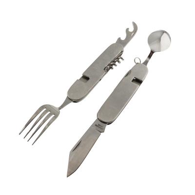 China Sustainable Knife Fork Spoon Combination Tableware Multi High Quality Outdoor Camping Tableware for sale