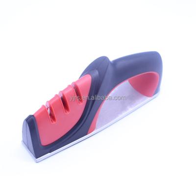 China Sustainable TPR Handle Professional Kitchen Sharpening Tool for Steel and Ceramamic Knife Sharpener for sale